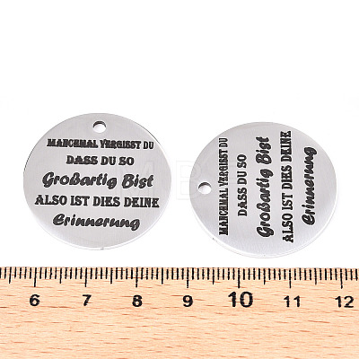 Non-Tarnish 201 Stainless Steel Pendants LS-STAS-T064-38P-8-1