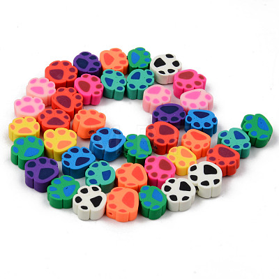 Handmade Polymer Clay Beads Strands X-CLAY-N008-007-1