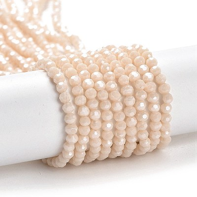 Electroplate Opaque Glass Beads Strands LS-EGLA-A035-P3mm-A05-1