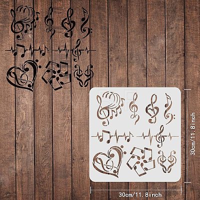 Plastic Reusable Drawing Painting Stencils Templates DIY-WH0172-399-1