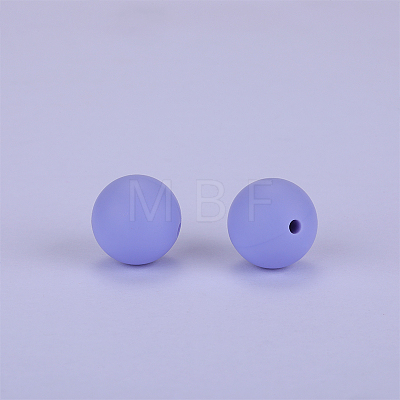 Round Silicone Focal Beads SI-JX0046A-106-1