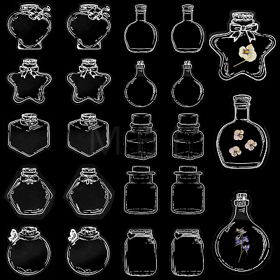 2 Styles Waterproof Self Adhesive Stamping Stickers Sets DIY-CP0011-05B-1