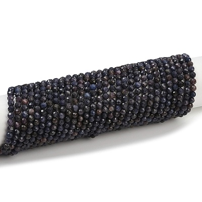Natural Sapphire Beads Strands G-G204-A01-3.5mm-1