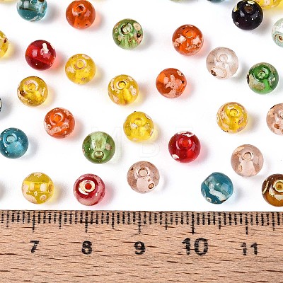Picasso Baking Paint Glass Seed Beads SEED-N007-38A-02-1