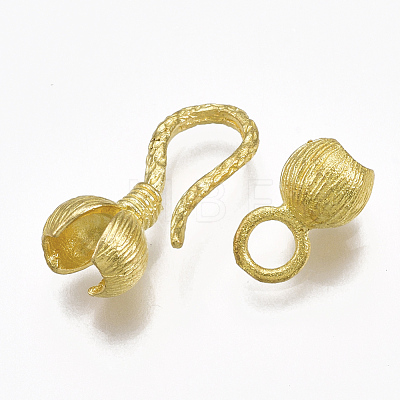 Brass Hook and S-Hook Clasps KK-T040-173D-NF-1
