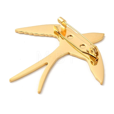 201 Stainless Steel Brooch for Backpack Clothes STAS-Z050-01G-1