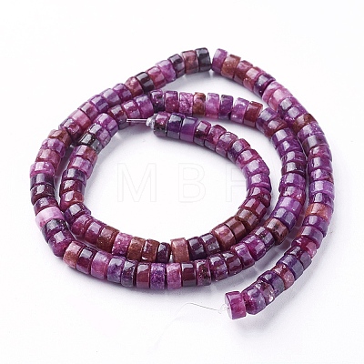 Natural Lepidolite/Purple Mica Stone Beads Strands G-F626-01-C-1