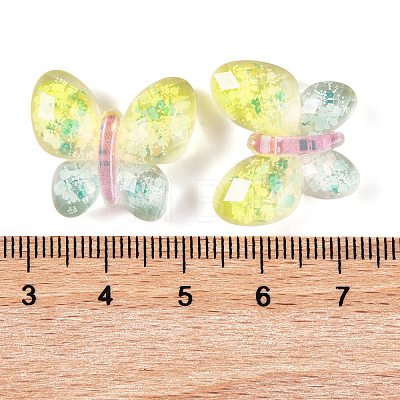 Transparent Epoxy Resin Butterfly Decoden Cabochons CRES-M034-02B-1