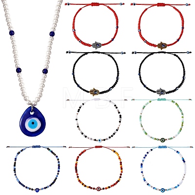 Evil Eye Jewelry Set DIY-SZ0008-31-1
