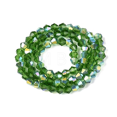 AB Color Plated Transparent Glass Beads Strands GLAA-G127-01-02L-1