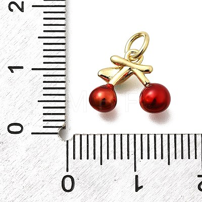 Brass Enamel Charms KK-Z093-22G-02-1