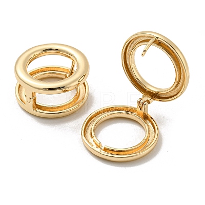 Brass Hoop Earrings EJEW-E295-29KCG-1