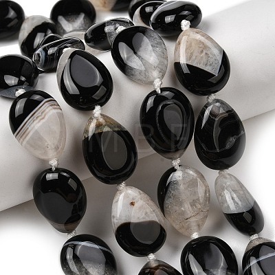 Natural Agate Beads Strands G-F820-Q01-01C-1