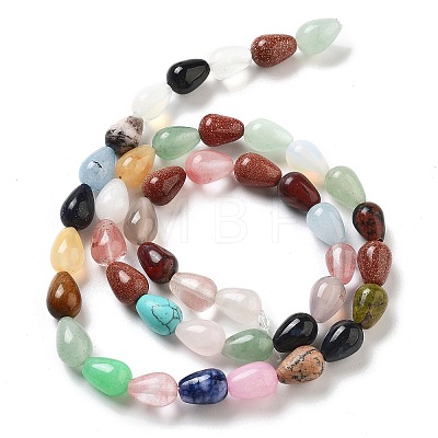 Natural & Synthetic Mixed Gemstone Beads Strands G-B106-A30-01-1