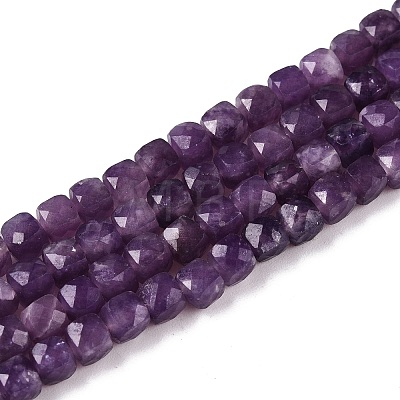 Natural Lepidolite Beads Strands G-N342-138A-1