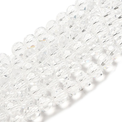 Transparent Glass Beads EGLA-A035-T10mm-D19-1