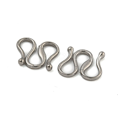 Non-Tarnish 304 Stainless Steel S-Hook Clasps STAS-U007-19A-P-1