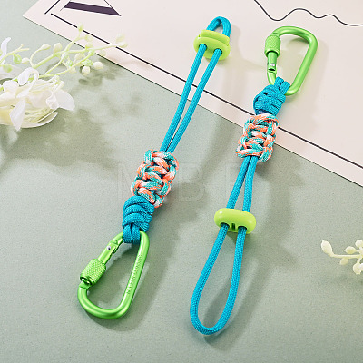 Polyester Cord Ropes Pendant Decorations HJEW-TADJ0022-02C-1