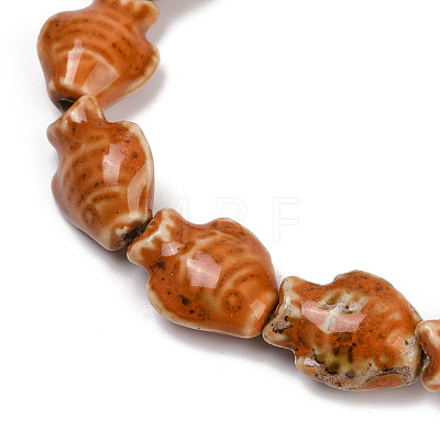 Handmade Porcelain Beads Strands PORC-P030-01A-07-1