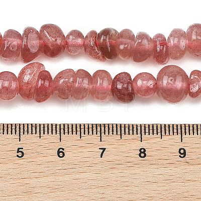 Natural Strawberry Quartz Beads Strands G-P622-B01-02-1