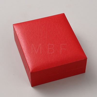 Imitation Leather Badge Packaging Boxes CON-WH0086-244A-1