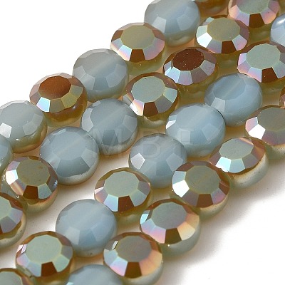 Electroplate Glass Beads Strands EGLA-D019-M4-1