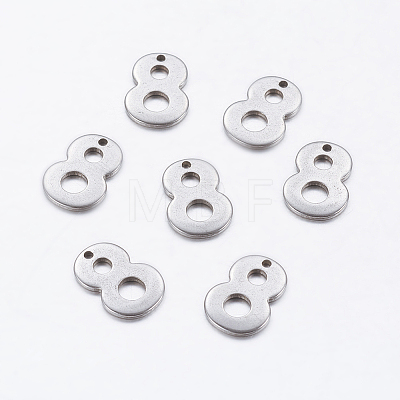 Tarnish Resistant 201 Stainless Steel Pendants STAS-F128-01P-8-1-1