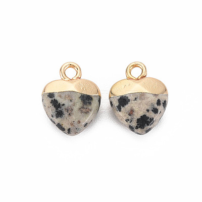 Natural Dalmatian Jasper Charms LS-G-N326-121-01-1