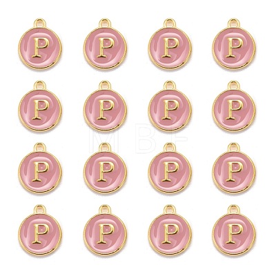 Golden Plated Alloy Enamel Charms ENAM-S118-07P-1