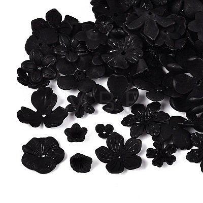 Frosted Acrylic Bead Caps KY-Q004-08B-1