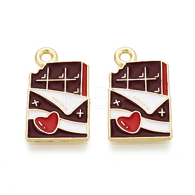 Valentine's Day Alloy Enamel Pendants ENAM-T023-20A-1