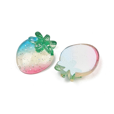 Fruit Theme Transparent Resin Cabochons RESI-XCP0002-64A-1