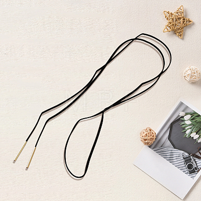 Velvet Cord Knot Tie Choker Necklaces for Women NJEW-CL0001-35-1
