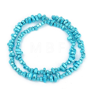 Baking Paint Electroplated Synthetic Non-magnetic Hematite Beads Strands G-H072-D01-01A-1