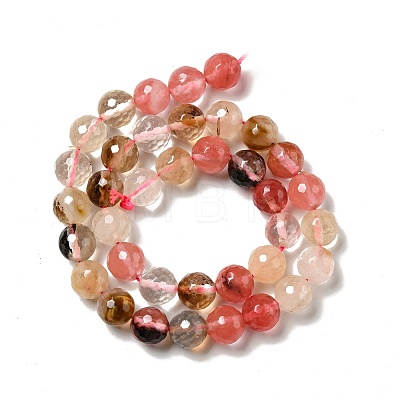 Cherry Quartz Glass Beads Strands G-P476-01D-01-1