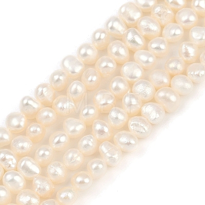 Natural Cultured Freshwater Pearl Beads Strands PEAR-P064-19D-08E-1