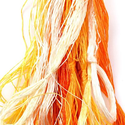 Real Silk Embroidery Threads OCOR-D012-01W-1