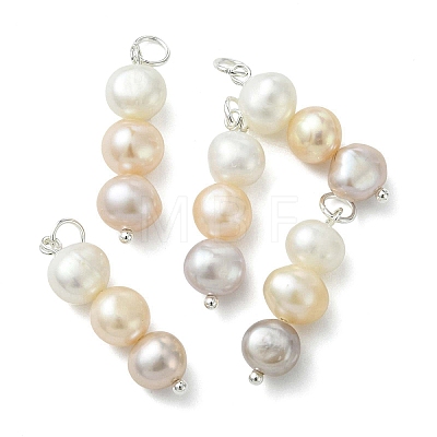 Natural Cultured Freshwater Pearl Pendants PALLOY-JF05323-1