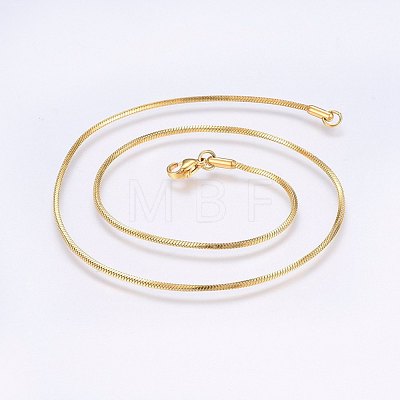 304 Stainless Steel Snake Chain Necklaces NJEW-F221-05G-1