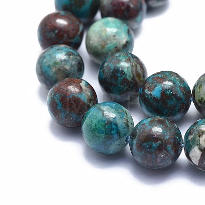 Natural Chrysocolla Beads Strands G-I249-B05-02-1