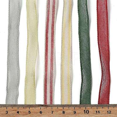 18 Yards 6 Styles Polyester Ribbon SRIB-C001-D06-1