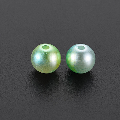 ABS Plastic Imitation Pearl Beads OACR-T003-46-1