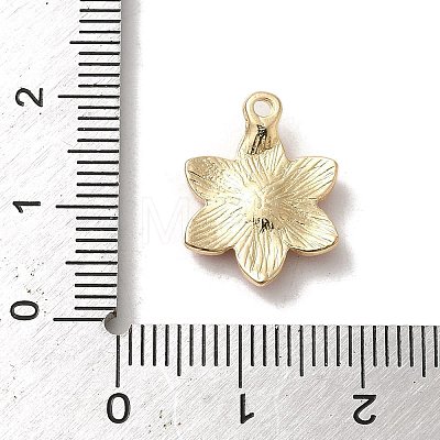 Flower Alloy Enamel Pendants ENAM-A007-06KCG-06-1