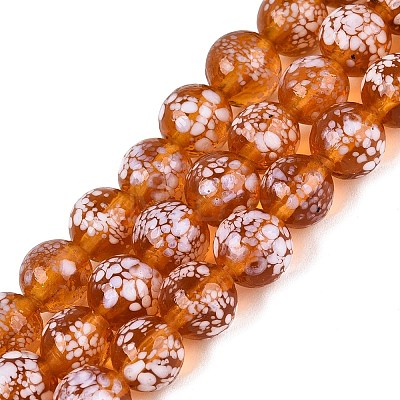 Handmade Lampwork Beads Strands LAMP-N037-07I-1