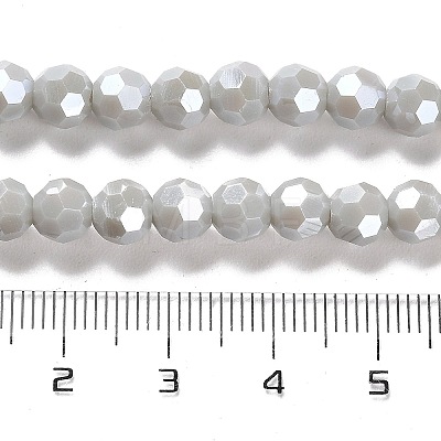 Electroplate Opaque Glass Beads Strands LS-EGLA-A035-P6mm-A22-1