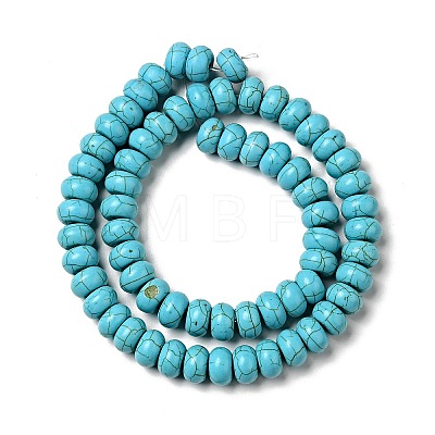 Synthetic Turquoise Beads Strand TURQ-G109-10x6mm-06-1