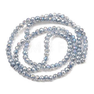 Spray Painted Imitation Jade Glass Beads Strands GLAA-P058-01A-03-1