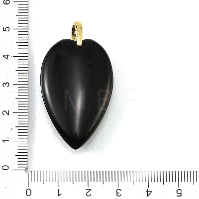 Natural Obsidian Pendants G-G470-02G-10-1