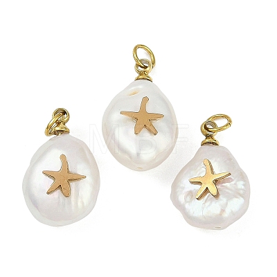 Natural Keshi Pearl Pendants STAS-Z136-01G-02-1