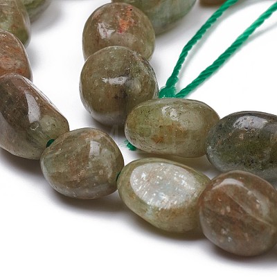 Natural Green Quartz Beads Strands G-L493-44A-1